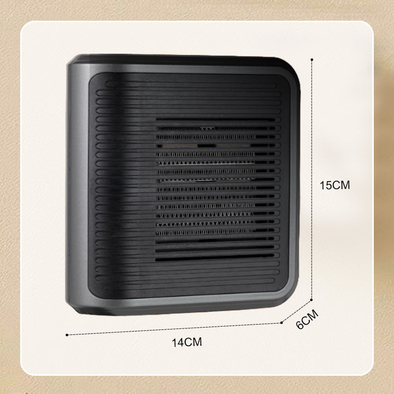 Kompakte 800W Wandheizung mit einstellbarem Thermostat und Timer