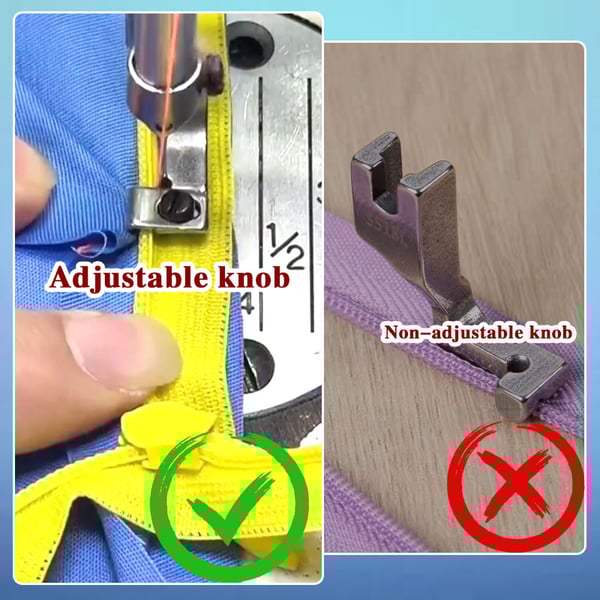 ZipFlex™ | Adjustable Zipper Foot Sewing Machine
