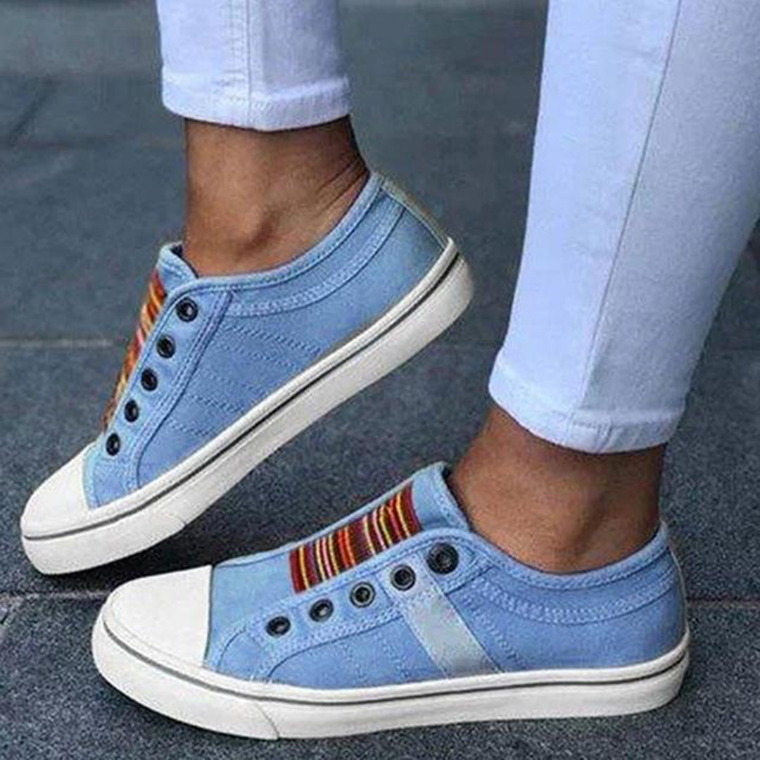 Wiebke™ | Women's Canvas Low-Cut Sneakers – Stylish & Comfortable Everyday Shoes