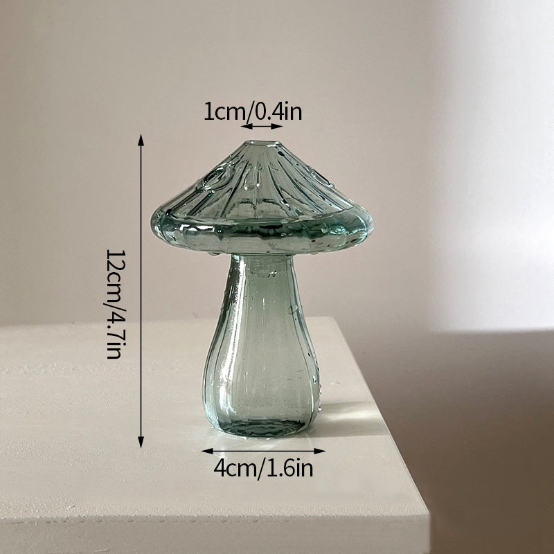 Fungglass™ | Cactus & Mushroom Transparent Glass Vases