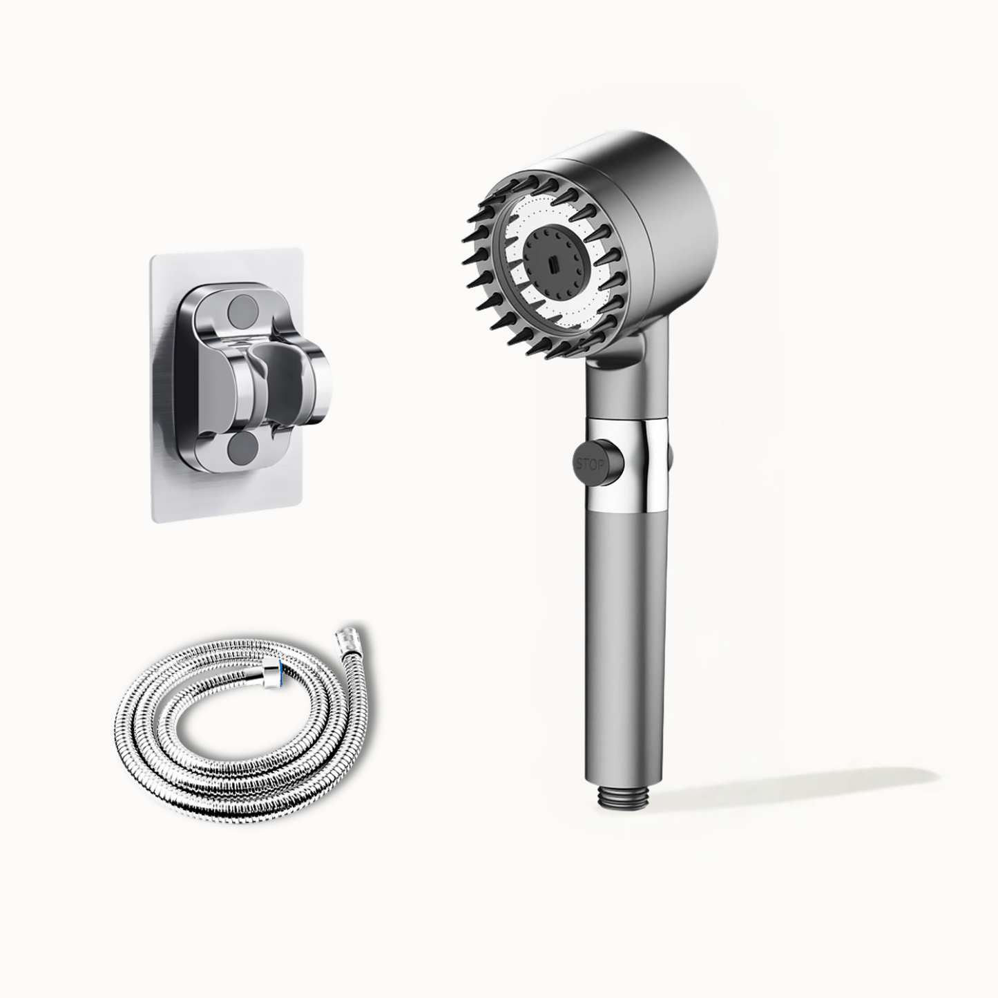 Intelligent shower head with integrated water filter system