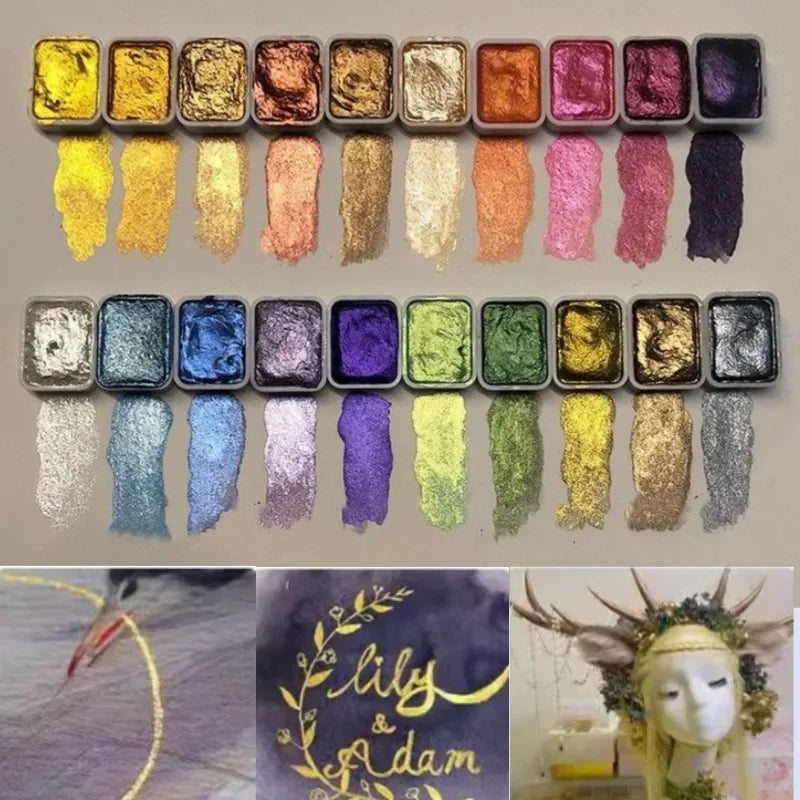 PearlScent™ - Powder Mineral Pearl Pigment Art Watercolor