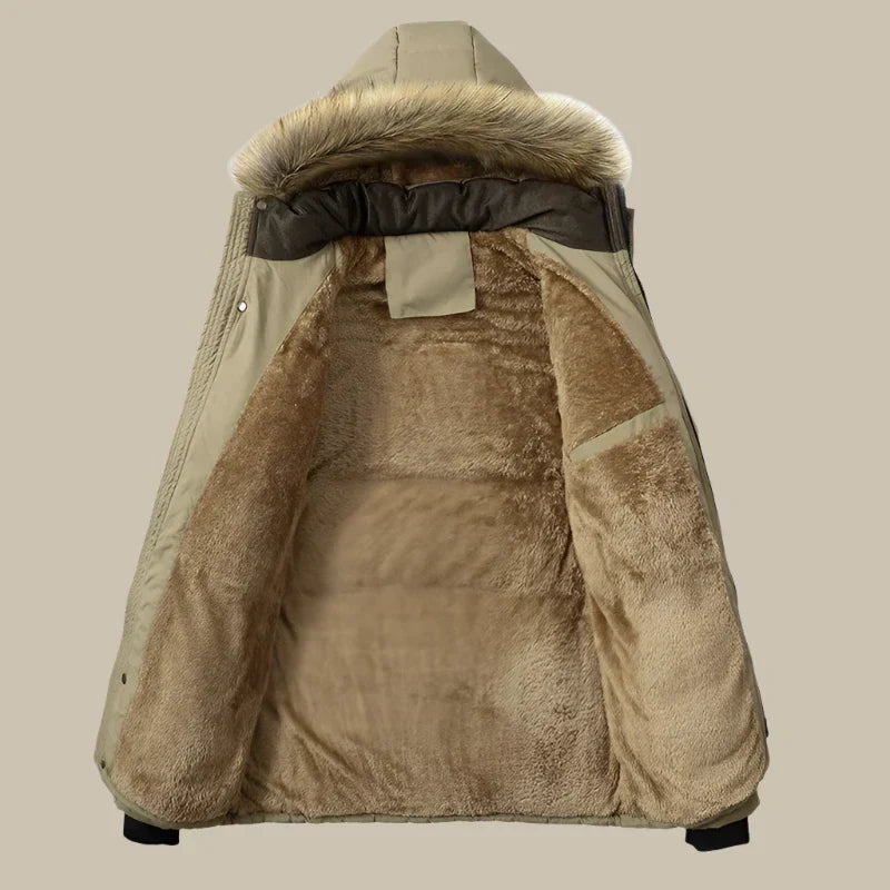 ArcticStyle™ - Puffer jacket with fur hood