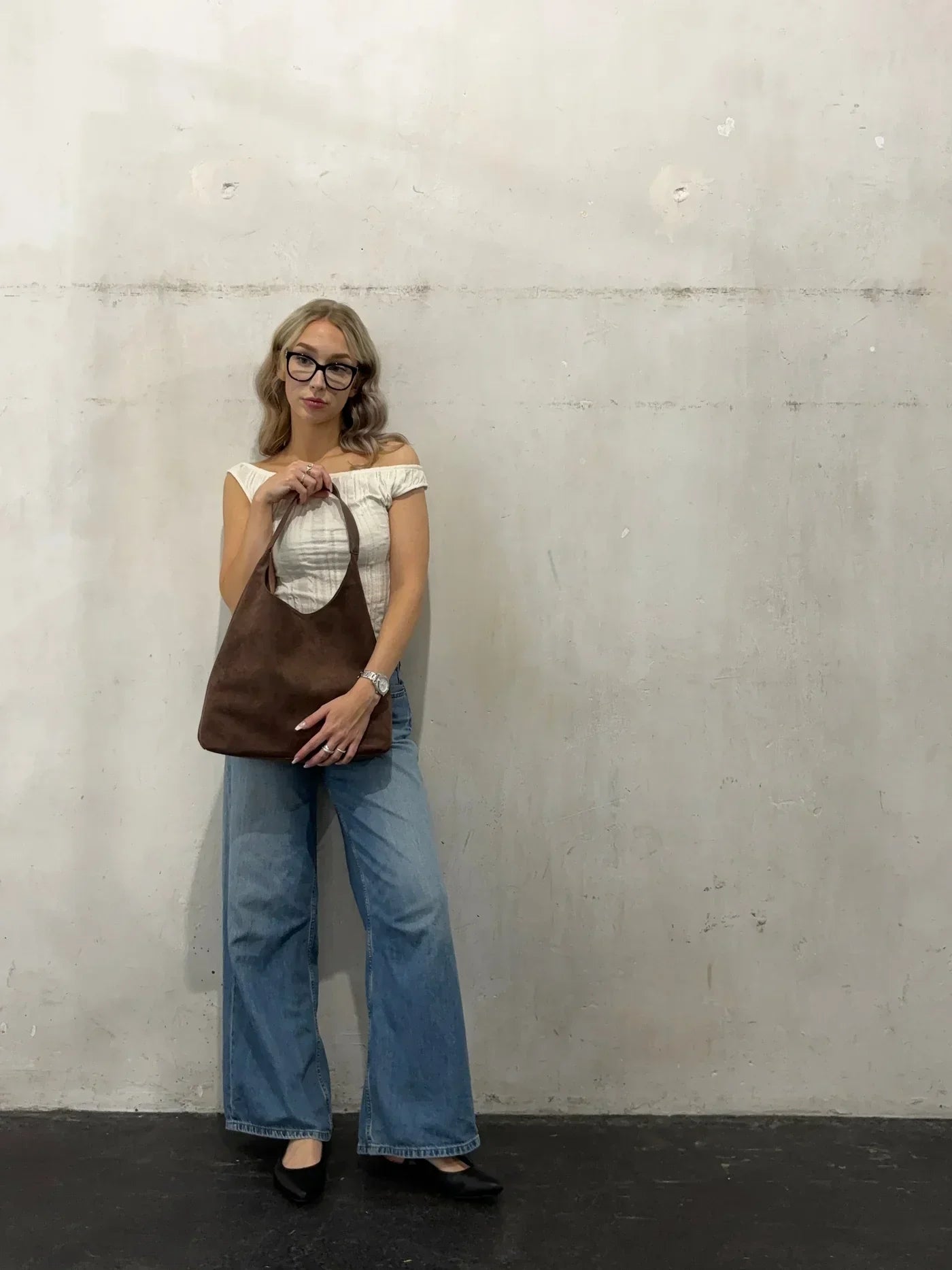 Freya™ | Soft suede shoulder bag