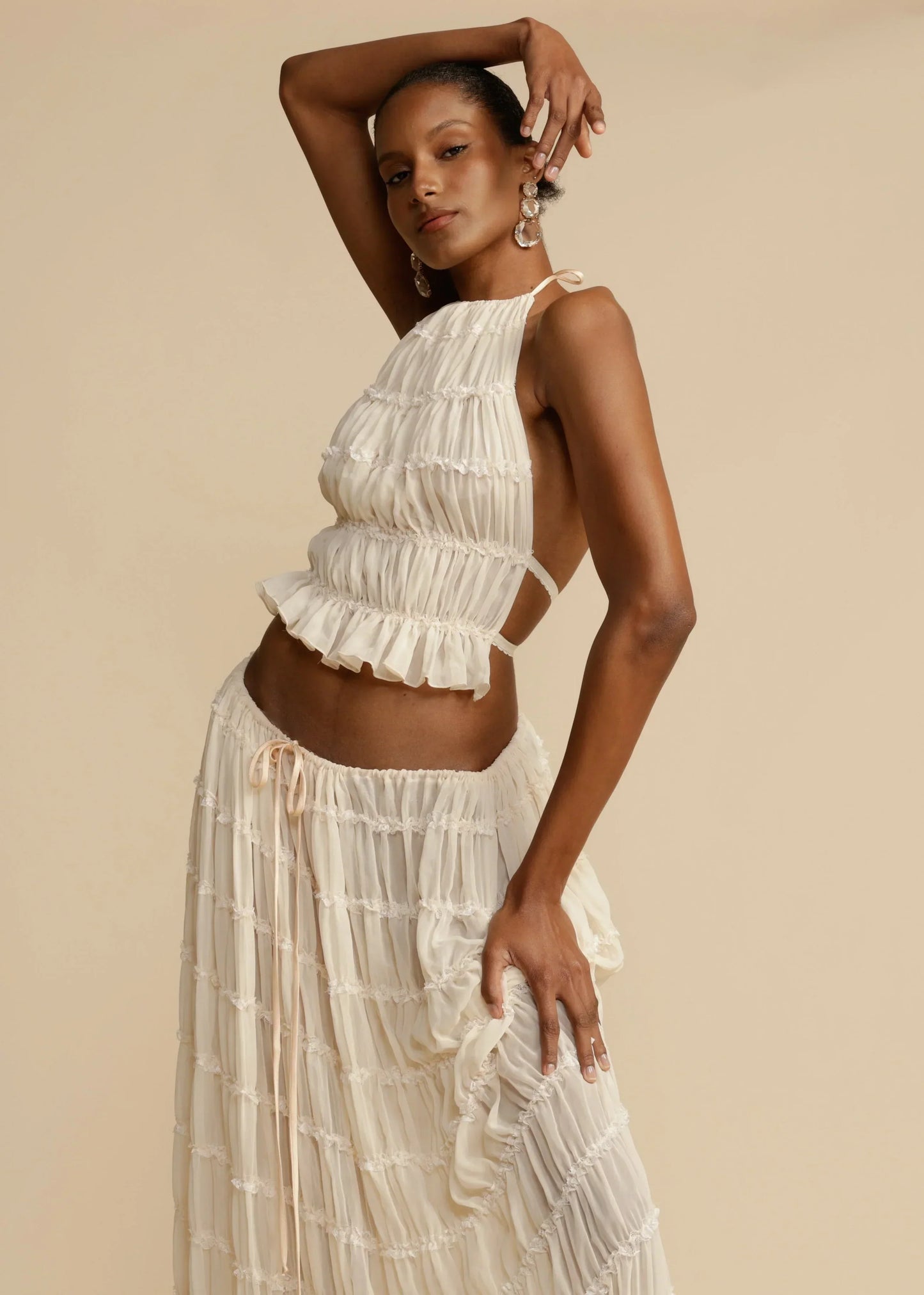 Yvonna™ | Chic two-piece pleated set
