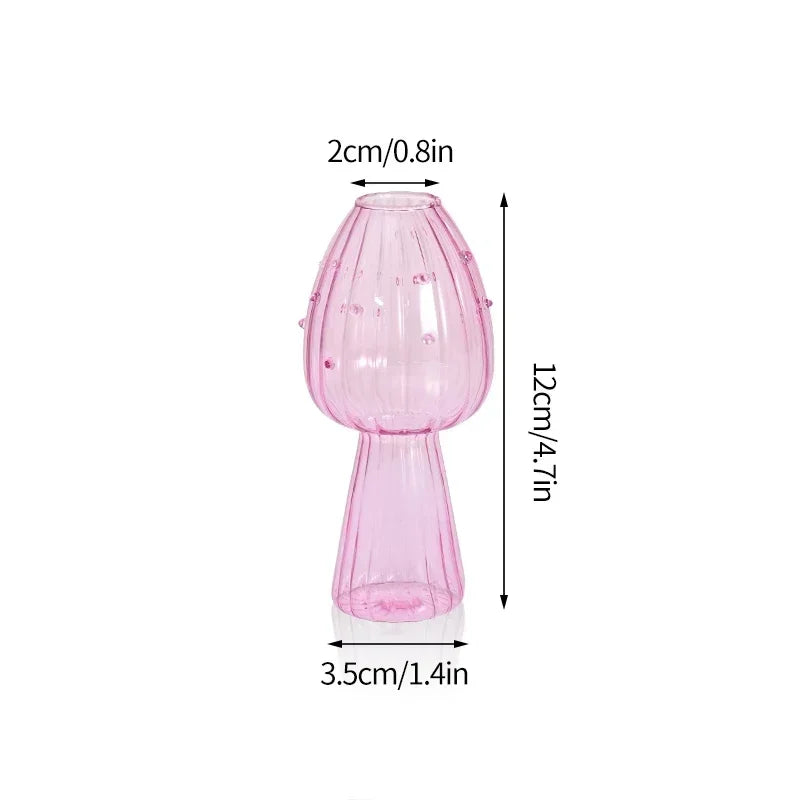 Fungglass™ | Cactus & Mushroom Transparent Glass Vases