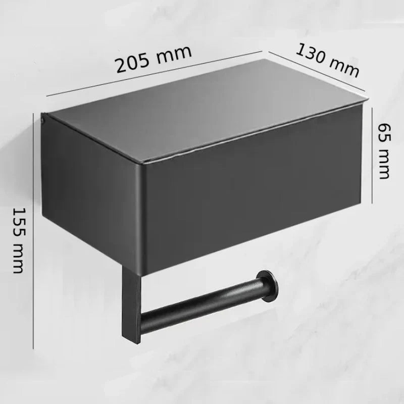 Rolluxe™ – 2-in-1 toilet paper holder with storage box
