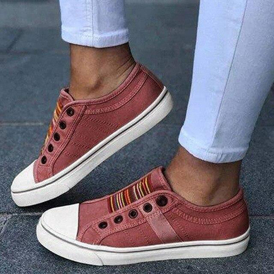 Wiebke™ | Women's Canvas Low-Cut Sneakers – Stylish & Comfortable Everyday Shoes