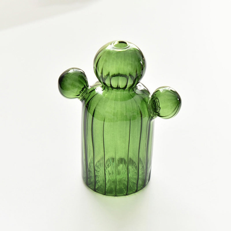 Fungglass™ | Cactus & Mushroom Transparent Glass Vases