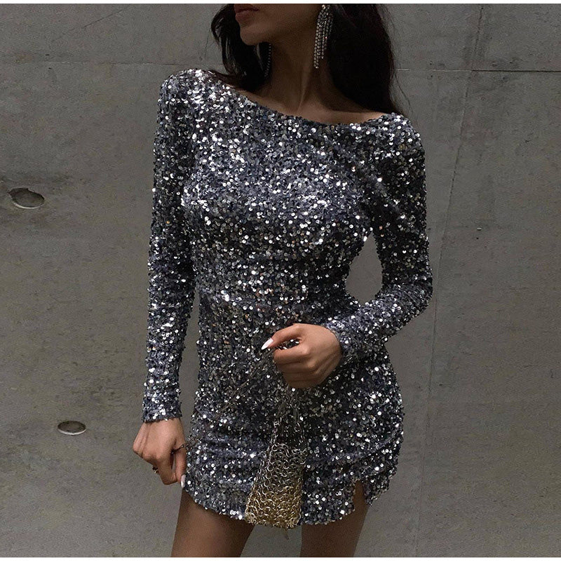 Chavelle™ | Sparkling open-back evening dress for unforgettable nights
