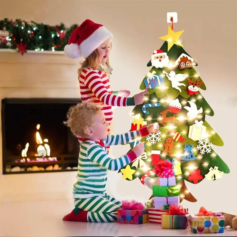 Glowtree™ Decorative Christmas Tree Wall Hanging with Fairy Lights