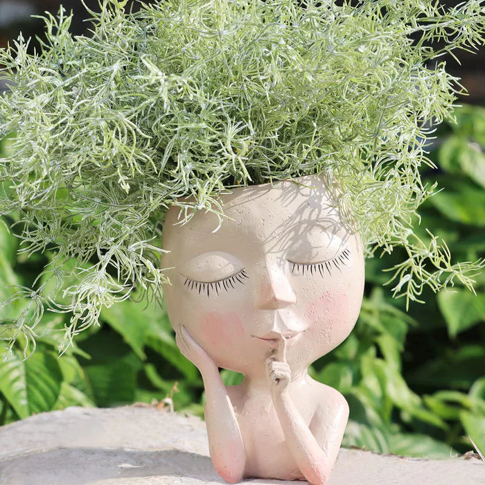 GardenCharm™ – Artistic Lady Face Plant Vase