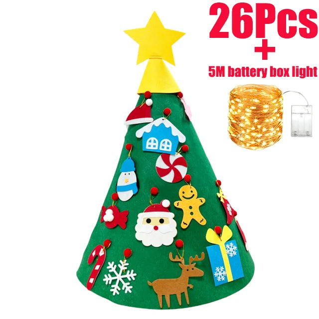 Glowtree™ Decorative Christmas Tree Wall Hanging with Fairy Lights