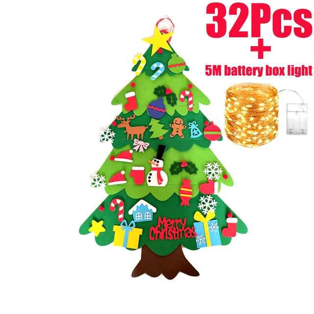 Glowtree™ Decorative Christmas Tree Wall Hanging with Fairy Lights