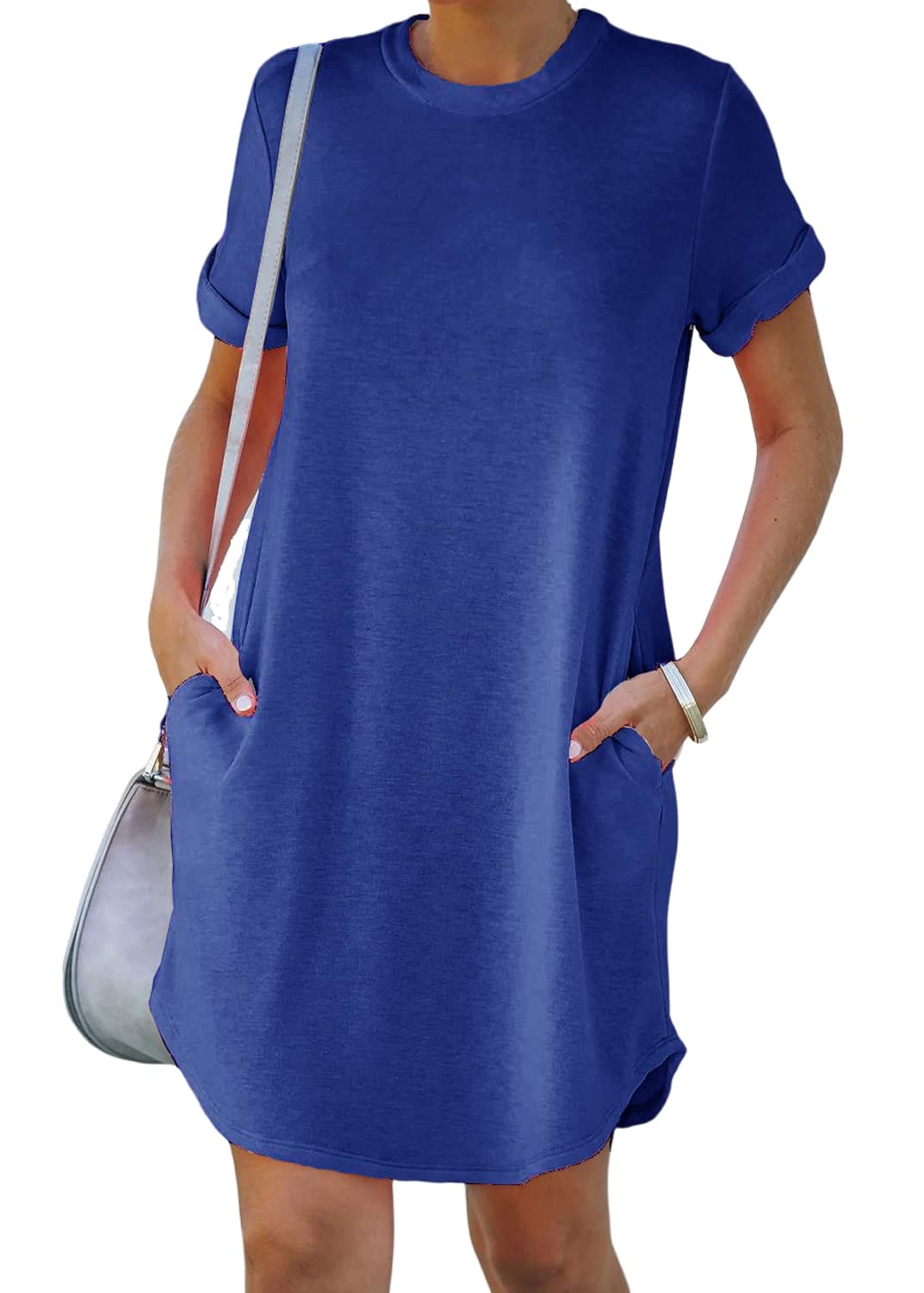 lisa™ | Casual short-sleeved T-shirt dress with pockets