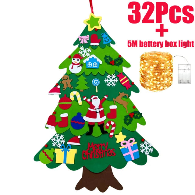 Glowtree™ Decorative Christmas Tree Wall Hanging with Fairy Lights