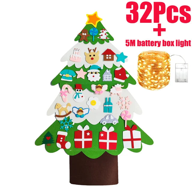 Glowtree™ Decorative Christmas Tree Wall Hanging with Fairy Lights