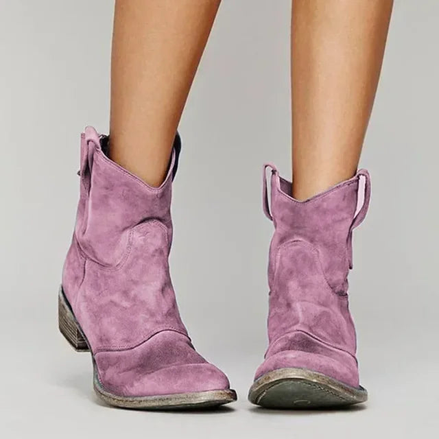 Alruna™ - Vintage cowboy ankle boots