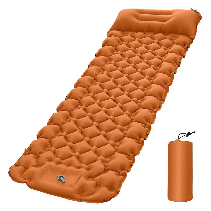 SleepCamp™ | Quick-inflating mattress with integrated pillow