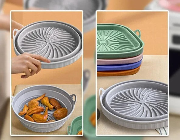 Globetrek™ | SiliconePan - Reusable silicone pan for the air fryer!