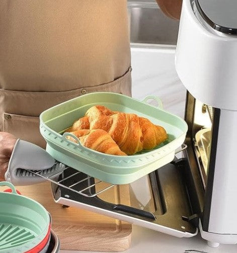Globetrek™ | SiliconePan - Reusable silicone pan for the air fryer!