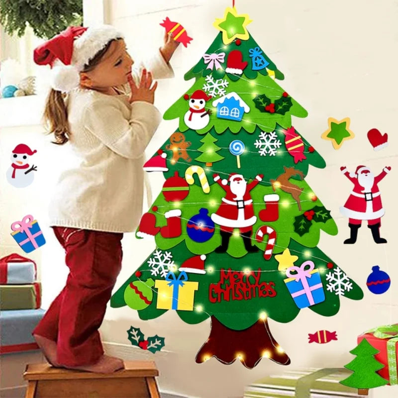 Glowtree™ Decorative Christmas Tree Wall Hanging with Fairy Lights
