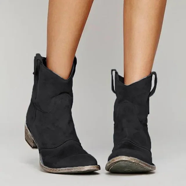 Alruna™ - Vintage cowboy ankle boots