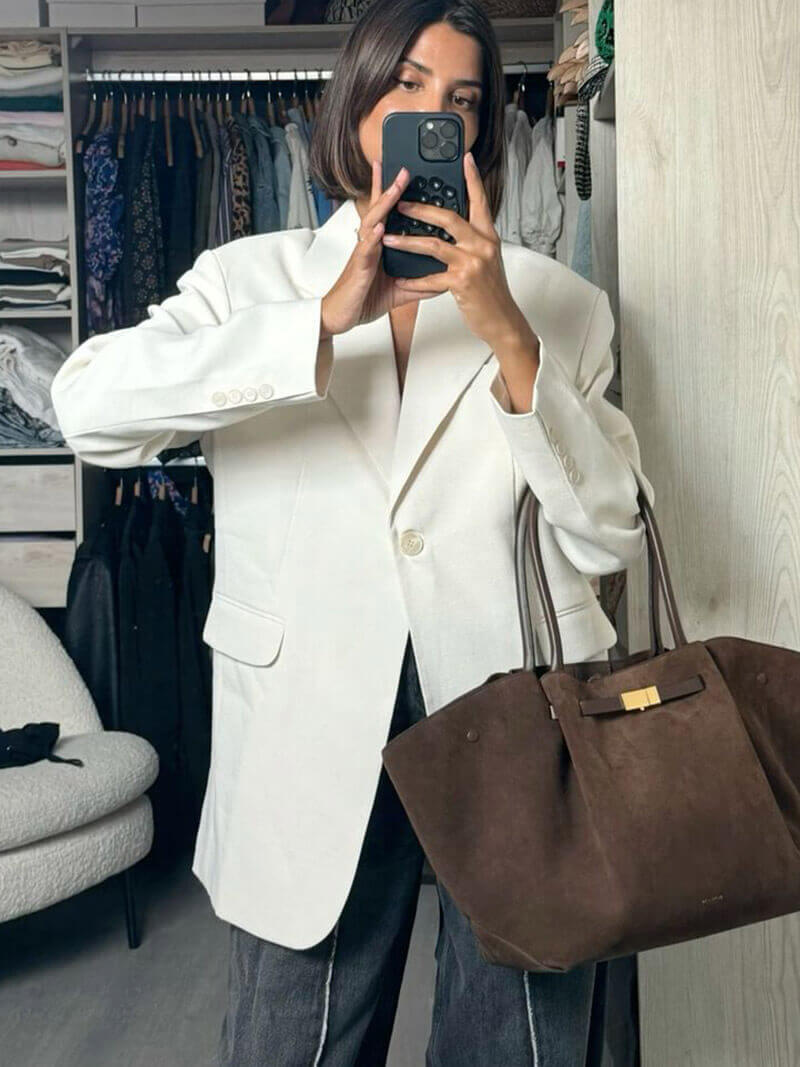 Leema™ - Melanie suede bag