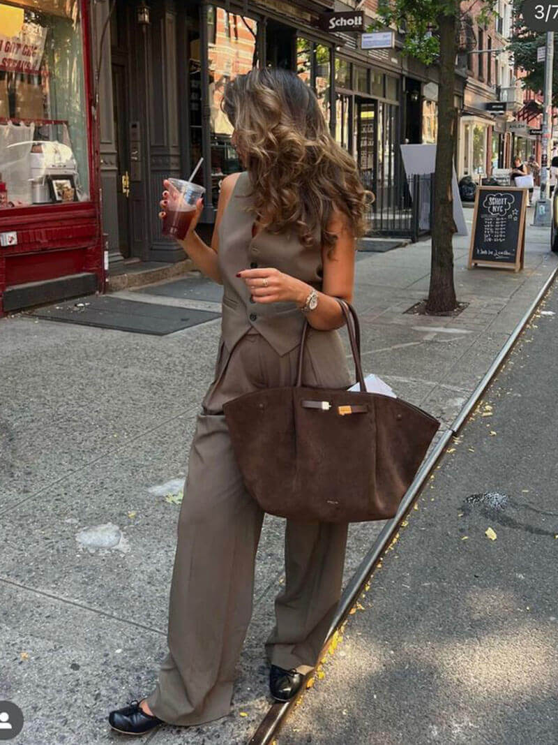Leema™ - Melanie suede bag