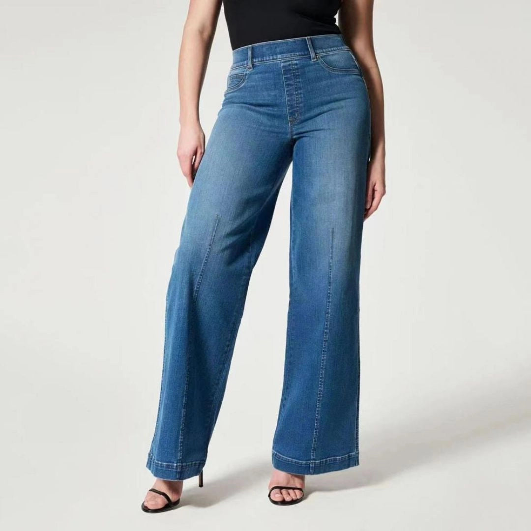 RetroLeg™ | High-waisted 70s-style jeans | Wide legs & retro flare