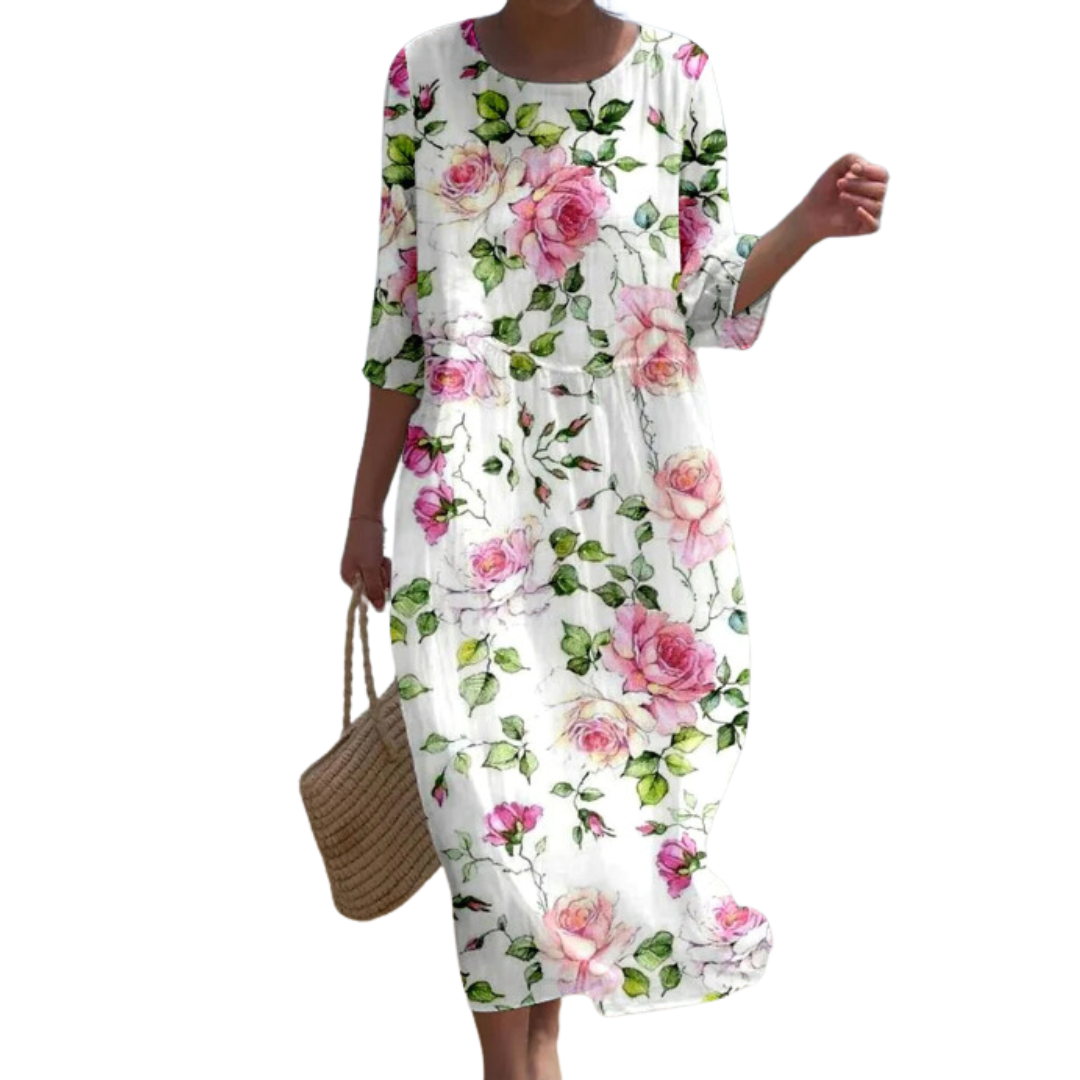 Josephine™ | Stylish maxi dress with floral pattern!
