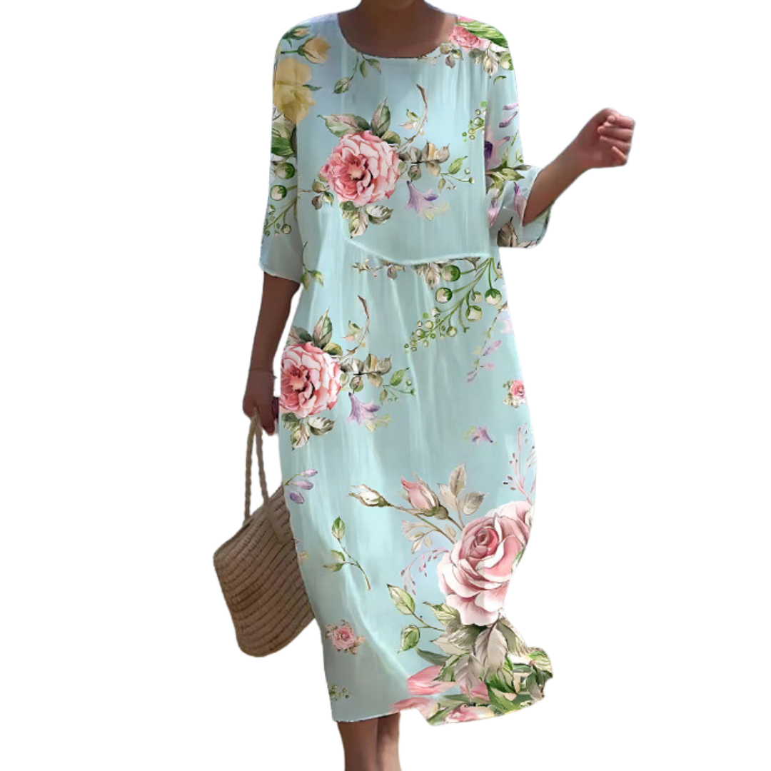 Josephine™ | Stylish maxi dress with floral pattern!
