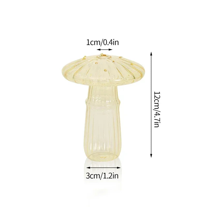 Fungglass™ | Cactus & Mushroom Transparent Glass Vases
