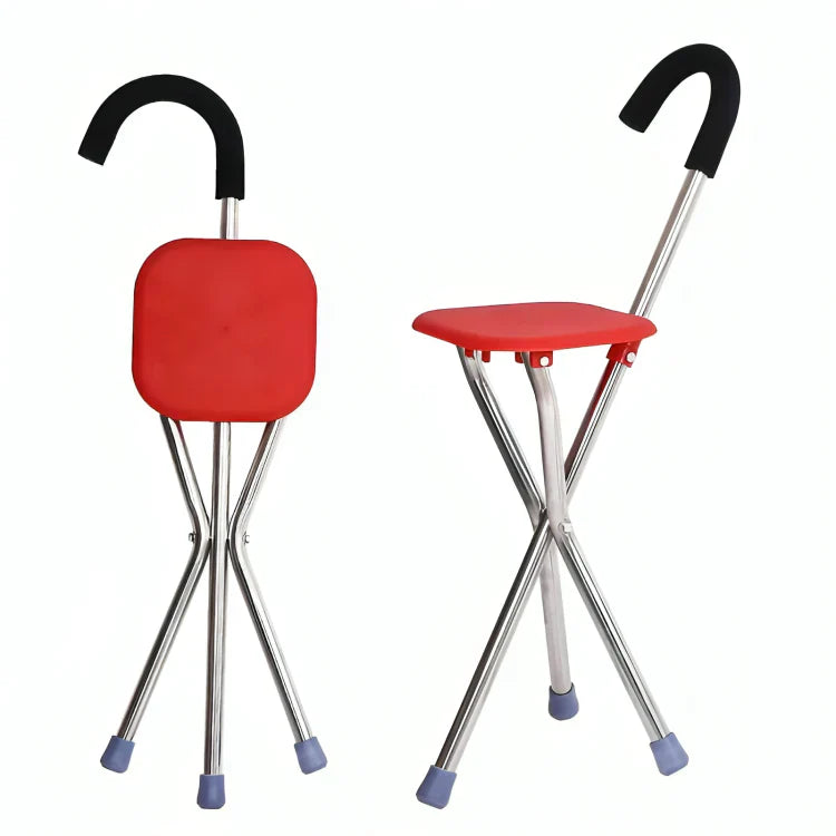 CrutchSeat™ | 2-in-1 walking stick and foldable seat
