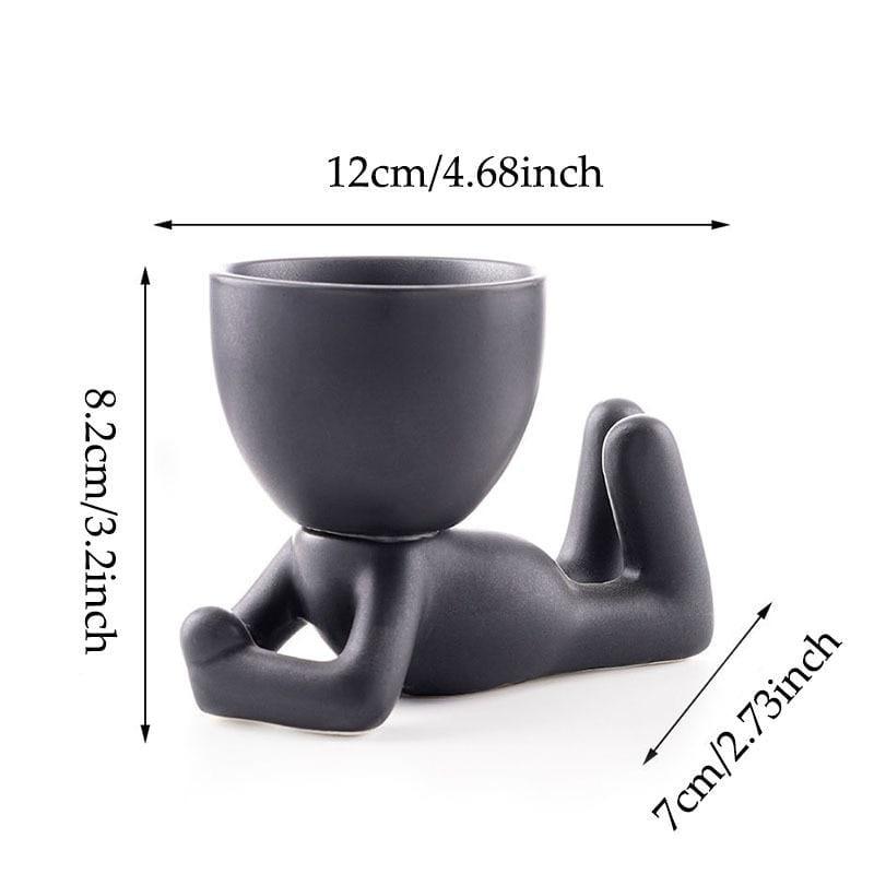 Minimalistische Keramik-Stimmungsvasen für Wohnkultur