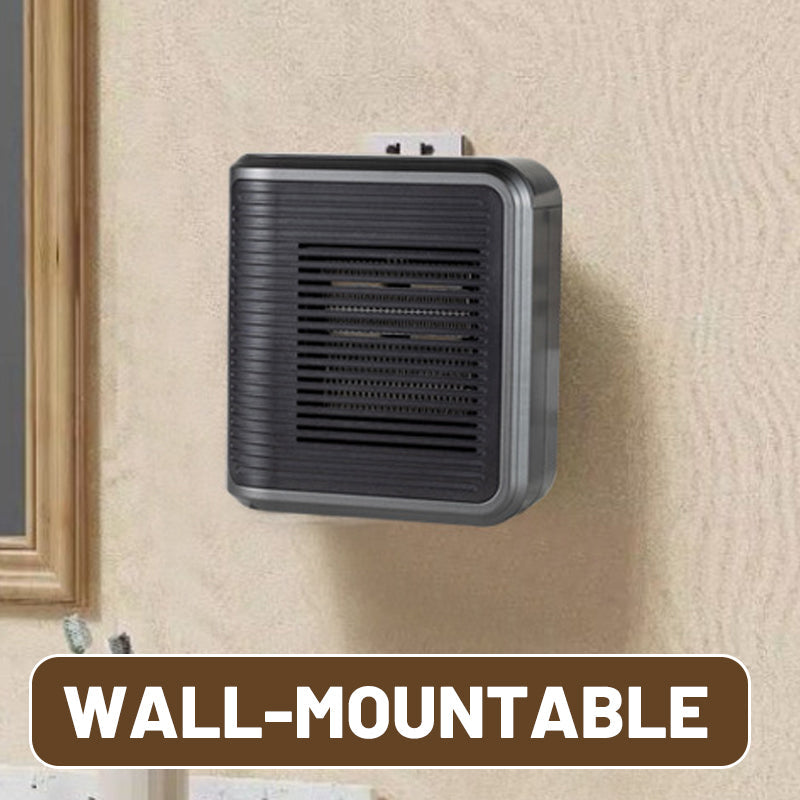 Kompakte 800W Wandheizung mit einstellbarem Thermostat und Timer