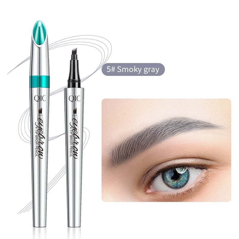 BrowFork™ – 3D Waterproof Eyebrow Pencil with 4-Prong Tip