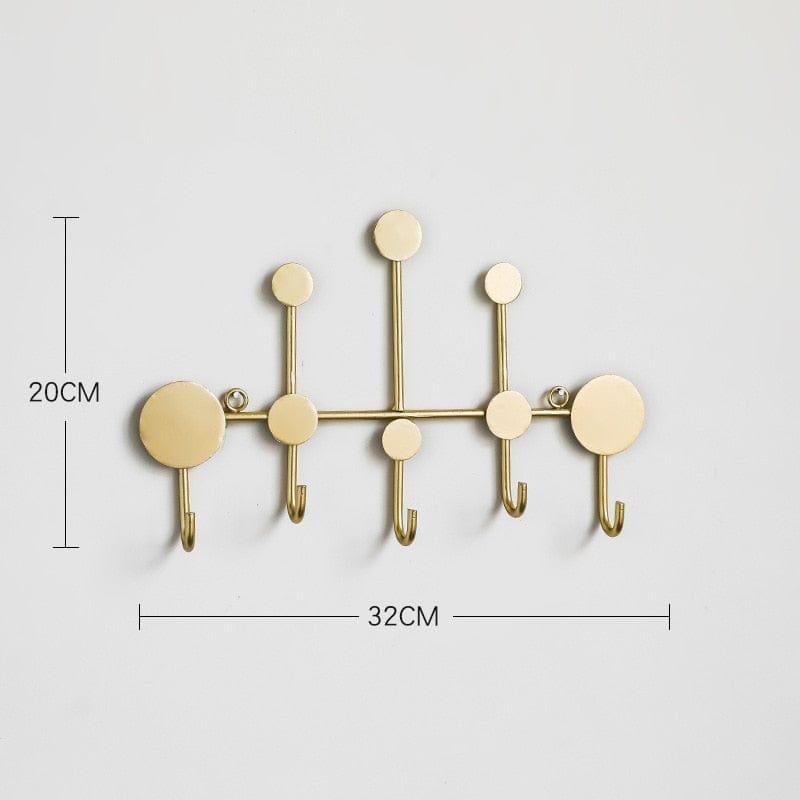 Minimalistische moderne Wandhaken für stilvolle Heimorganisation