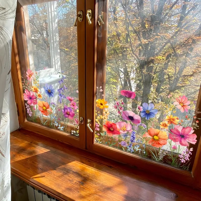 Petaluxe™ | Colorful flower stickers for your window!