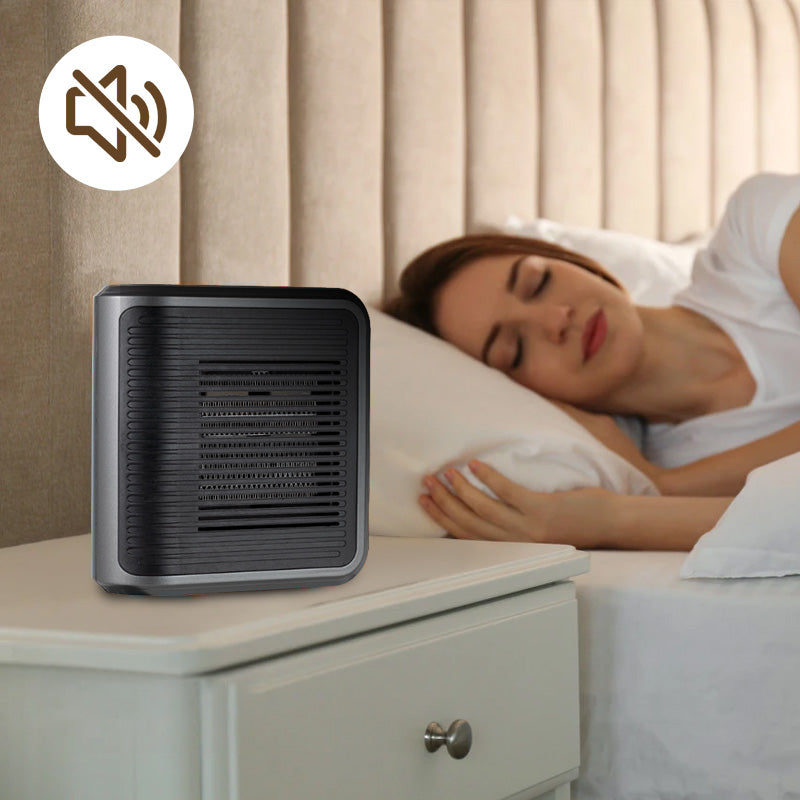 Kompakte 800W Wandheizung mit einstellbarem Thermostat und Timer