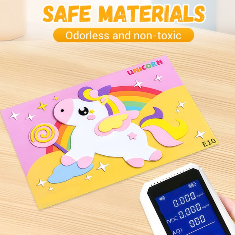 Kinder DIY 3D EVA Sticker Bastelset für kreativen Spaß