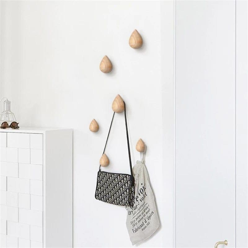 Rustikaler minimalistischer tauförmiger Wandhaken-Organizer für den Eingangsbereich