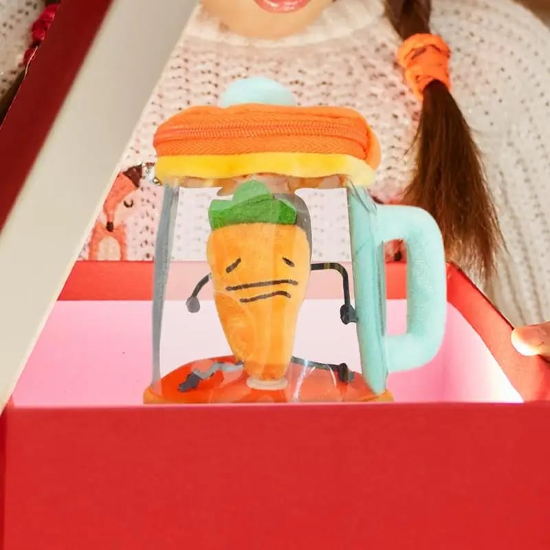 PlushPress™ | Cartoon Plush Doll Toy Carrot Juicer Shape Decorations