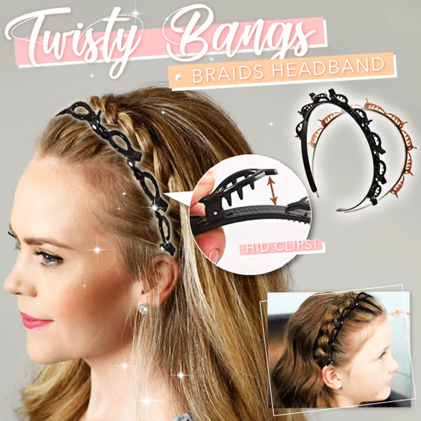 Eleganter Haar-Clip mit doppelt seitlichem Pony für mühelose Stylings