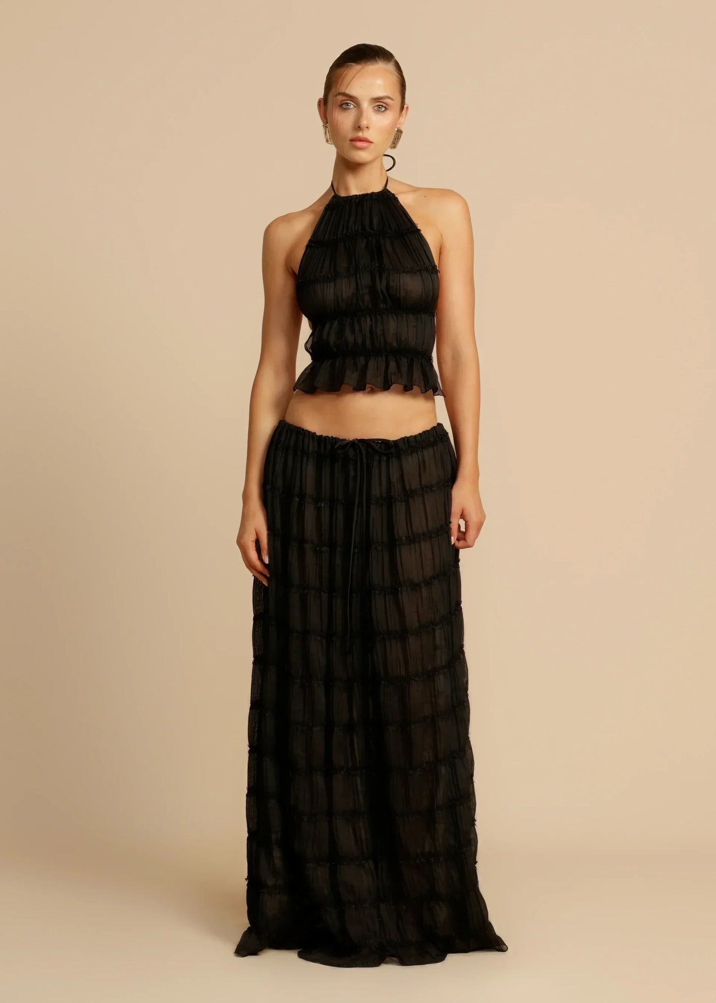 Yvonna™ | Chic two-piece pleated set