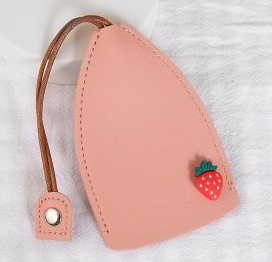 Elegante Leder Schlüsselanhänger Hülle Organizer