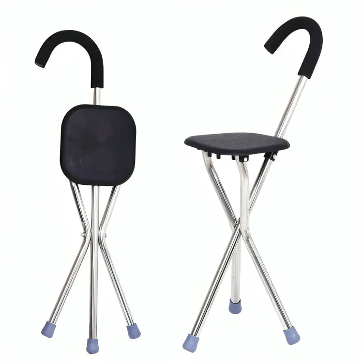 CrutchSeat™ | 2-in-1 walking stick and foldable seat