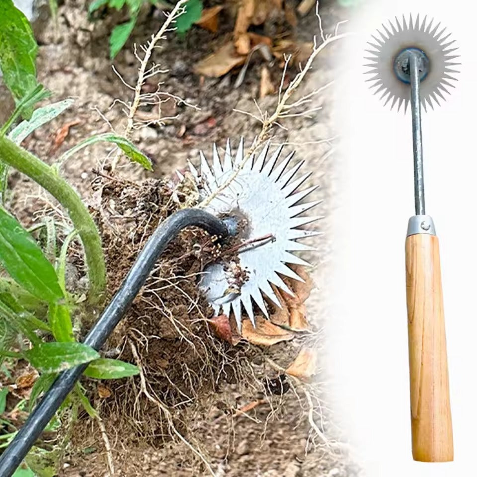 Weedra™ | Sustainable Sunflower Shovel with Wooden Handle – Easy Weeding