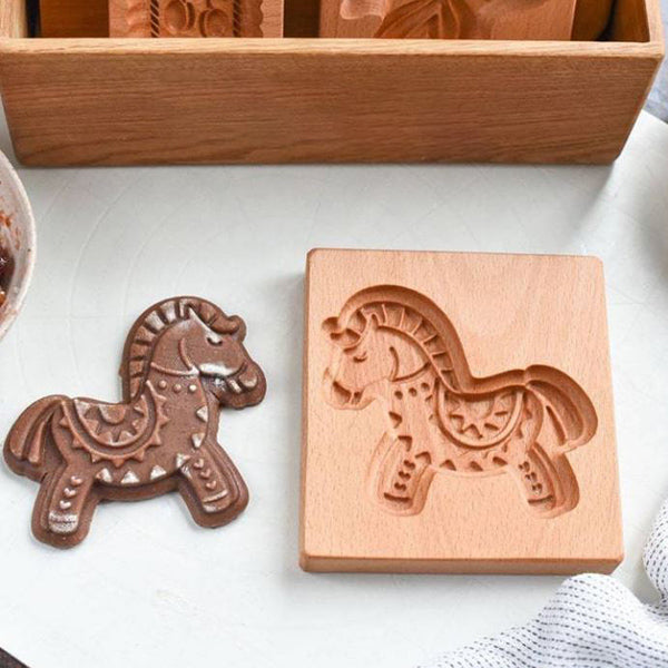CarveBake™ | Wood Engraved Cookie Mold