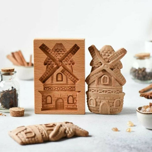 CarveBake™ | Wood Engraved Cookie Mold